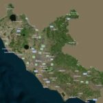 Cartina del Lazio con Comuni